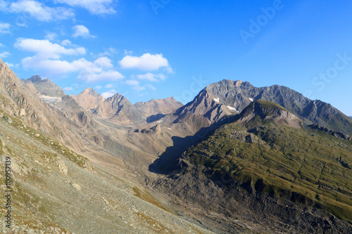 Mountain panorama in Hohe Tauern Alps, Austria