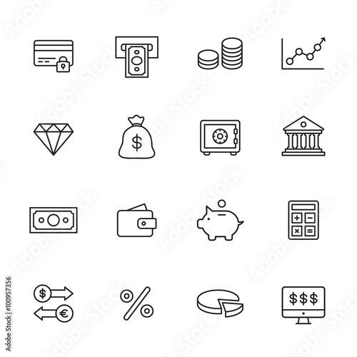 Finance Line Icons