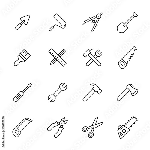 Tools Line Icons