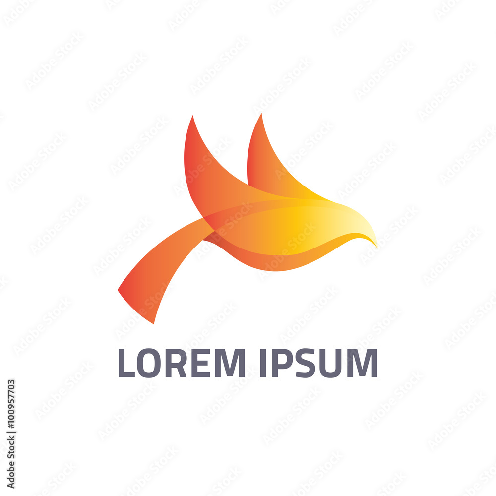 Fototapeta premium Flying Bird Logo