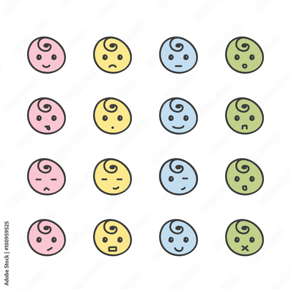 Set of colorful hand drawn doodle smiles isolated on white background.
Different facial expressions.
Set of colorful hand drawn doodle smiles isolated on white background.
Different facial expressions.