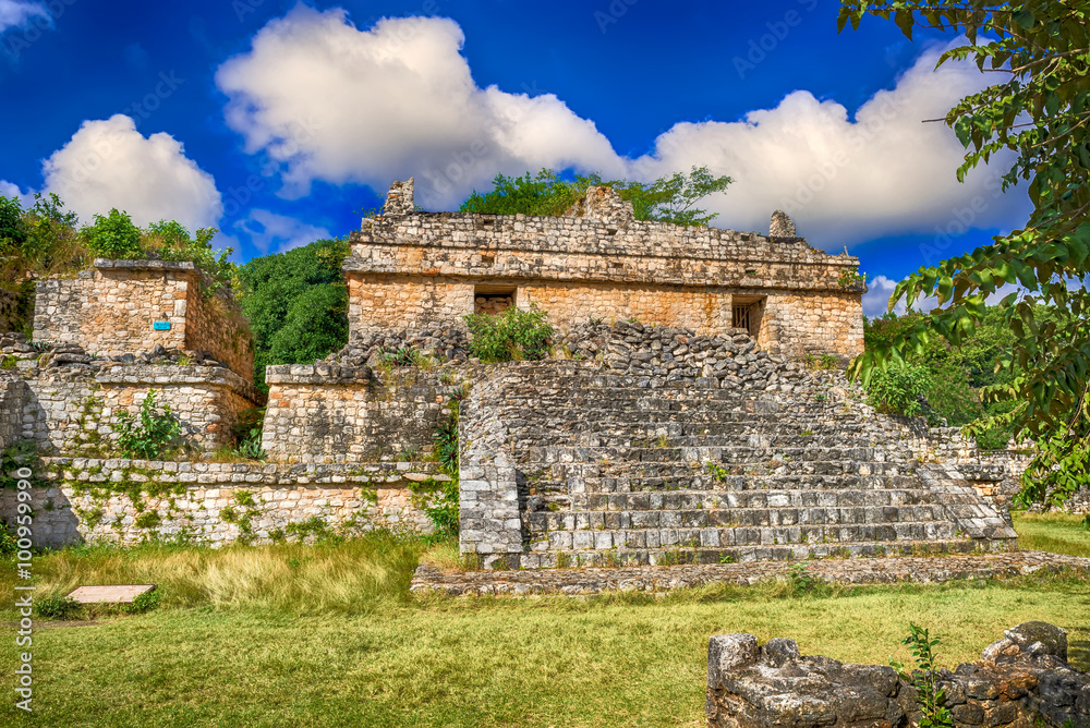 Ek Balam Mayan Archeological Site. Maya Ruins, Yucatan Peninsula