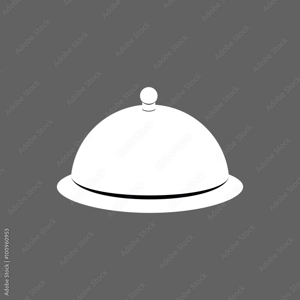 Cloche. Cover for hot dishes. Accessory cooks and cook. Subject