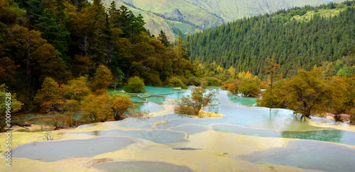 Huanglong National Park near Jiuzhaijou Sichuan, China © dangdumrong