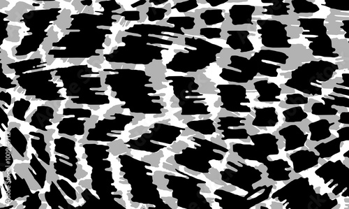 Black and white animal skin texture