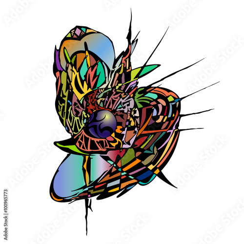 Sketch. Colorful pattern. Abstract. Vector 1