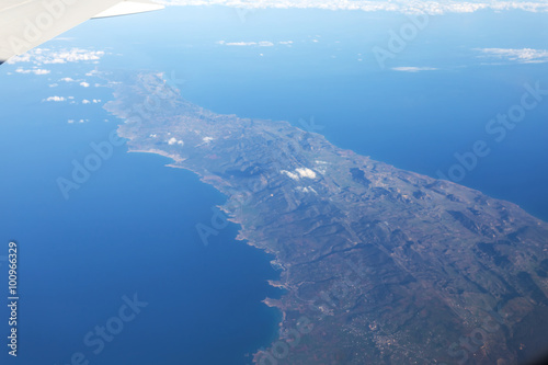 cyprus island view from a fly