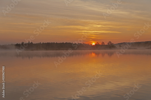 Dawn on the river. © Sergey Rybin