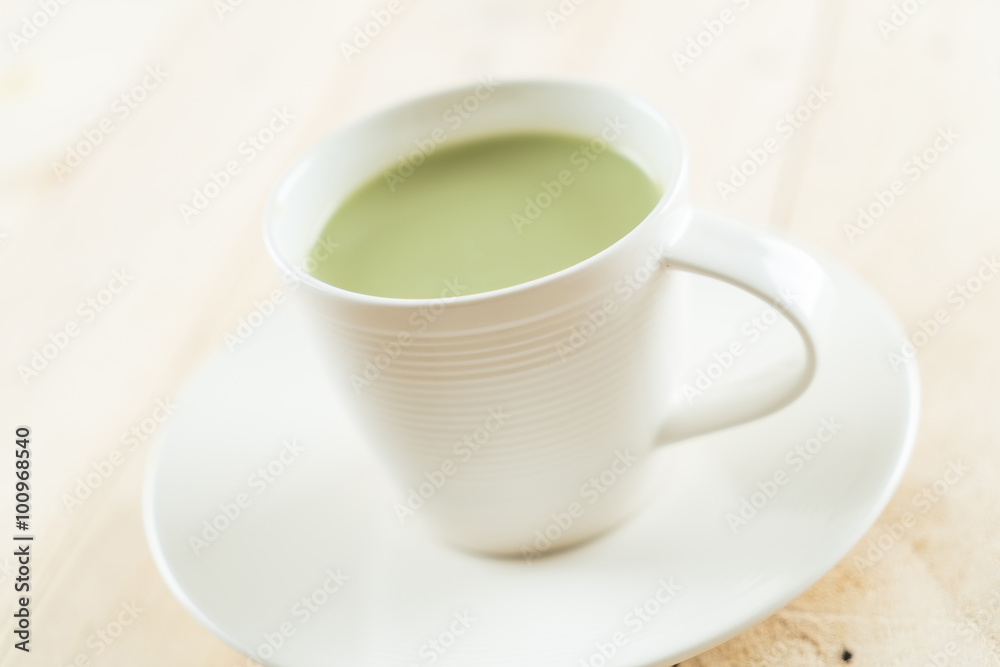 hot matcha latte