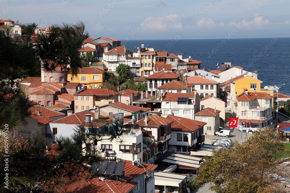 Obraz premium Zeytinbagi/Tirilye Harbor in Bursa, Turkey