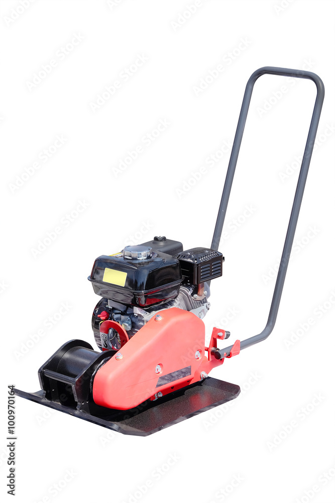 manual road repair machine isolated under the white background manual road repair machine isolated under the white background
