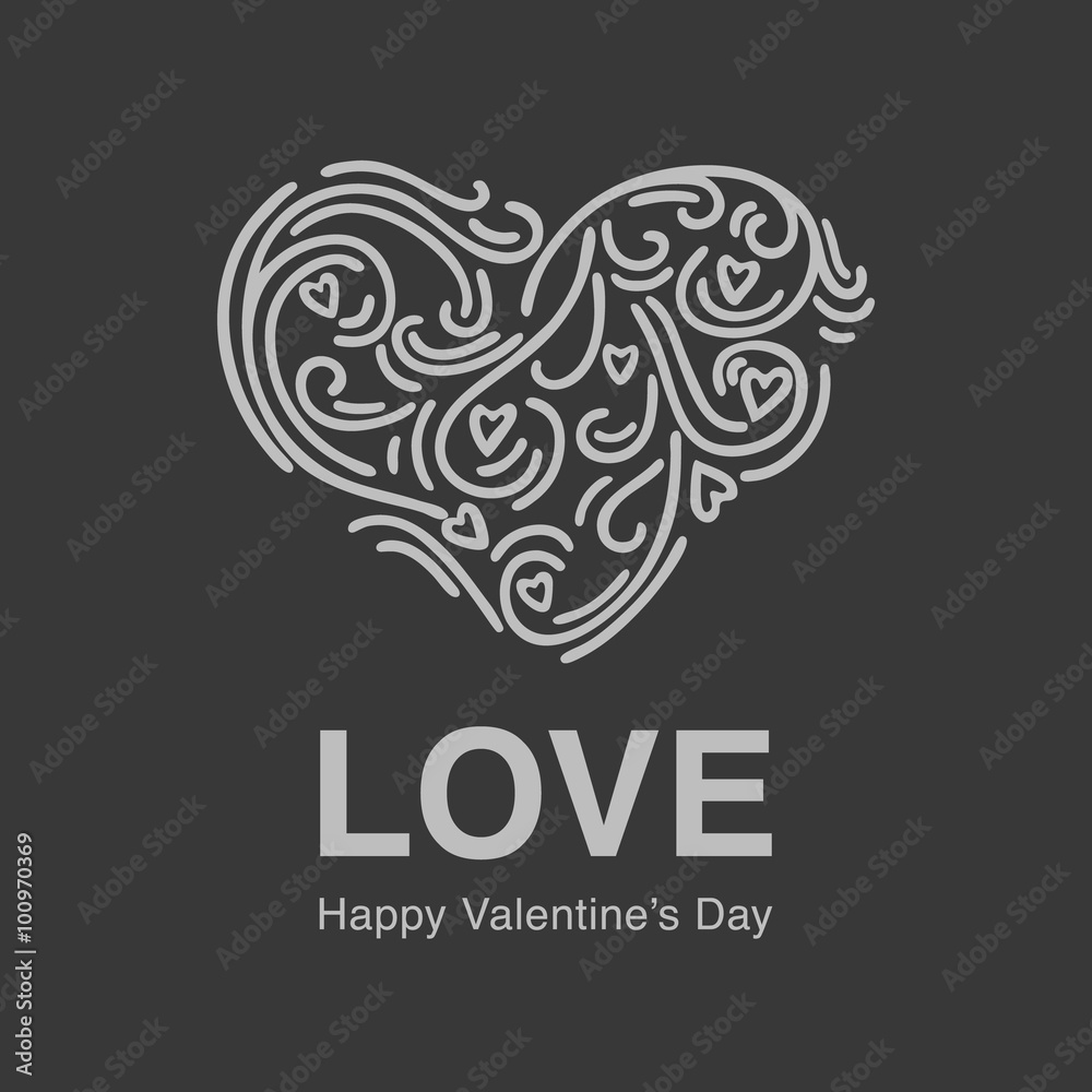 Chalk board hand drawn flourish heart shape is great for saying about your feelings at Valentine's Day card. Chalk board hand drawn flourish heart shape is great for saying about your feelings at Valentine's Day card.