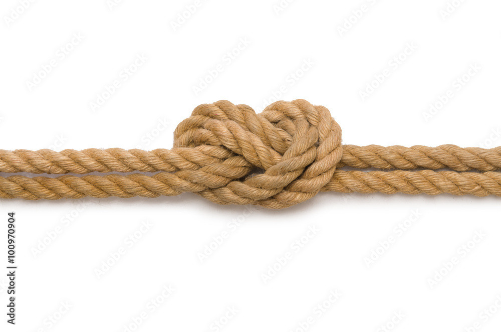 Concept with long hemp rope Concept with long hemp rope