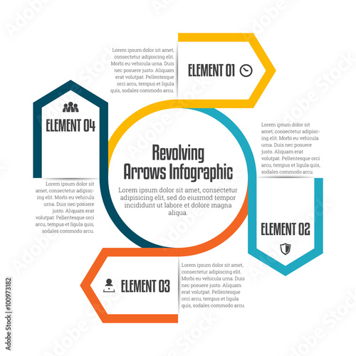 Revolving Arrows Infographic