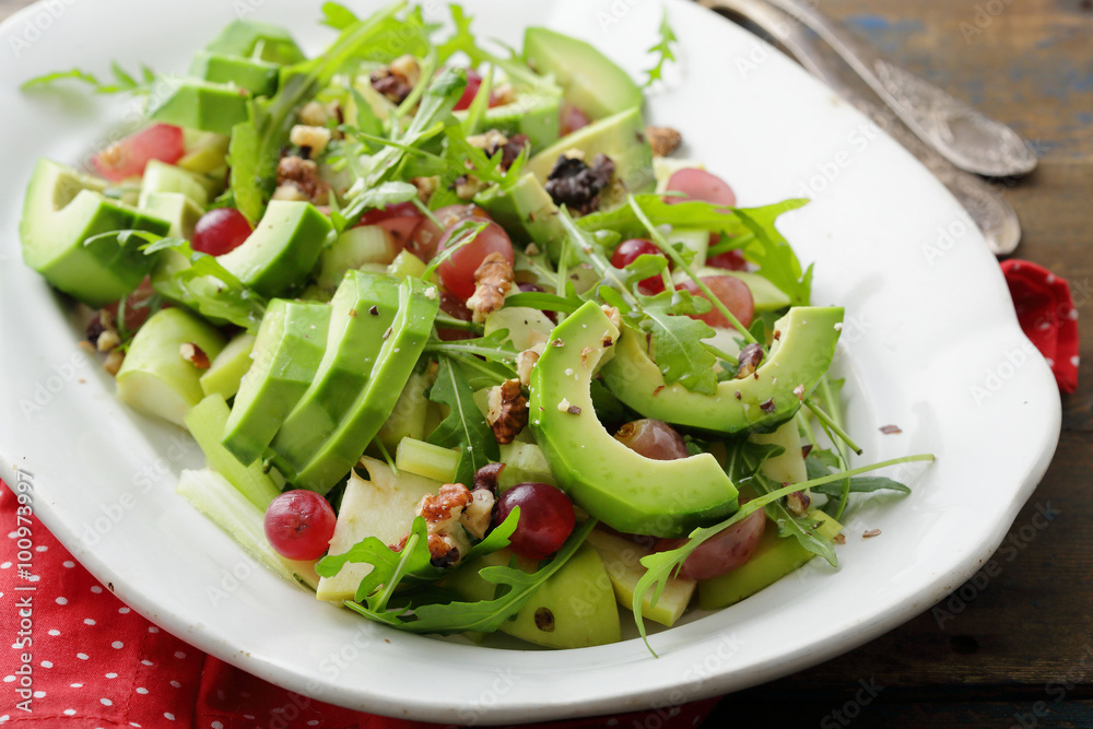 green avocado salad with grapes green avocado salad with grapes