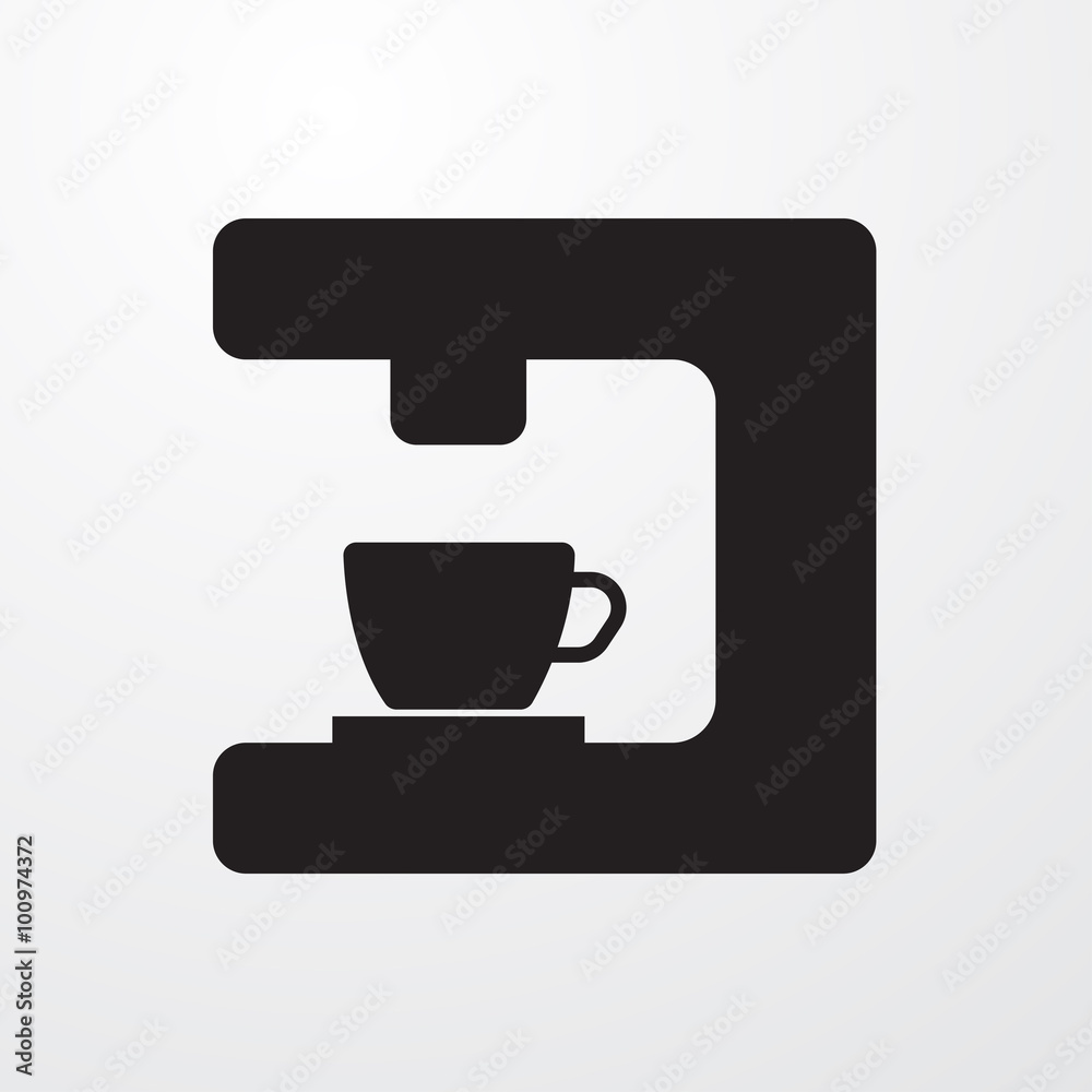 Coffee machine, coffee maker icon Coffee machine, coffee maker icon