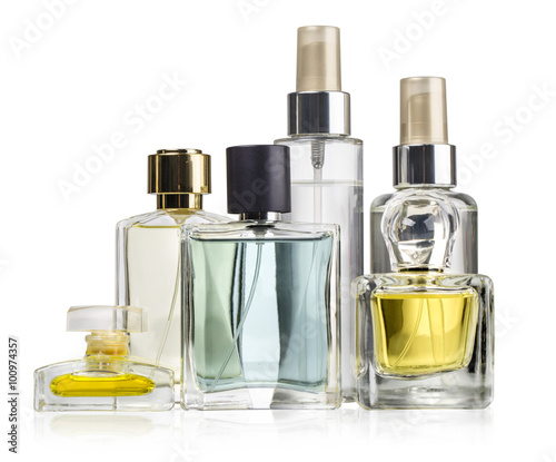 Variety of perfume bottles