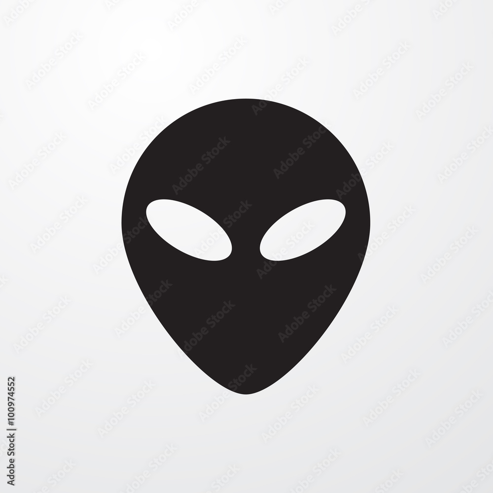 Alien head icon for web and mobile Alien head icon for web and mobile