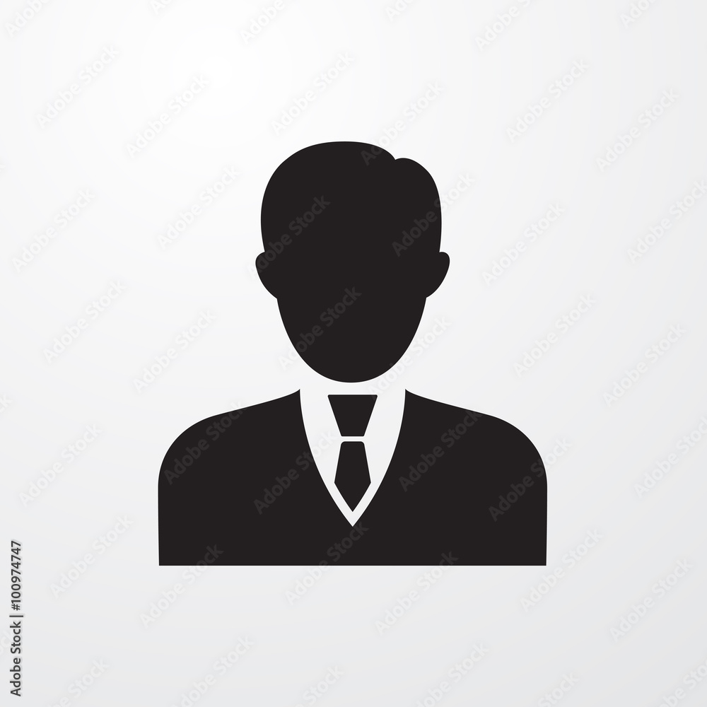 Business man icon for web and mobile