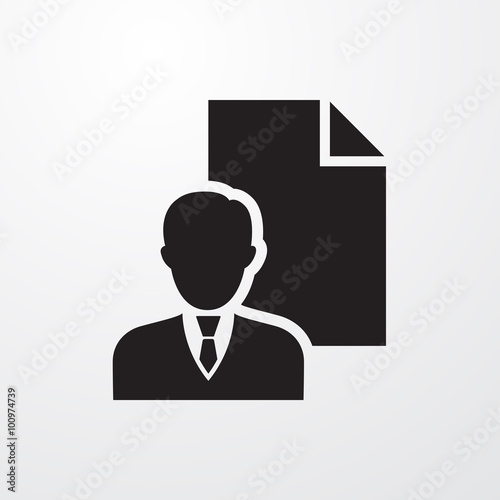 Personal details icon for web and mobile.