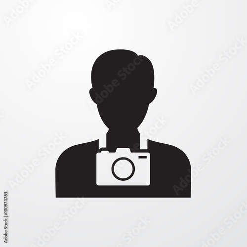Photographer icon for web and mobile
