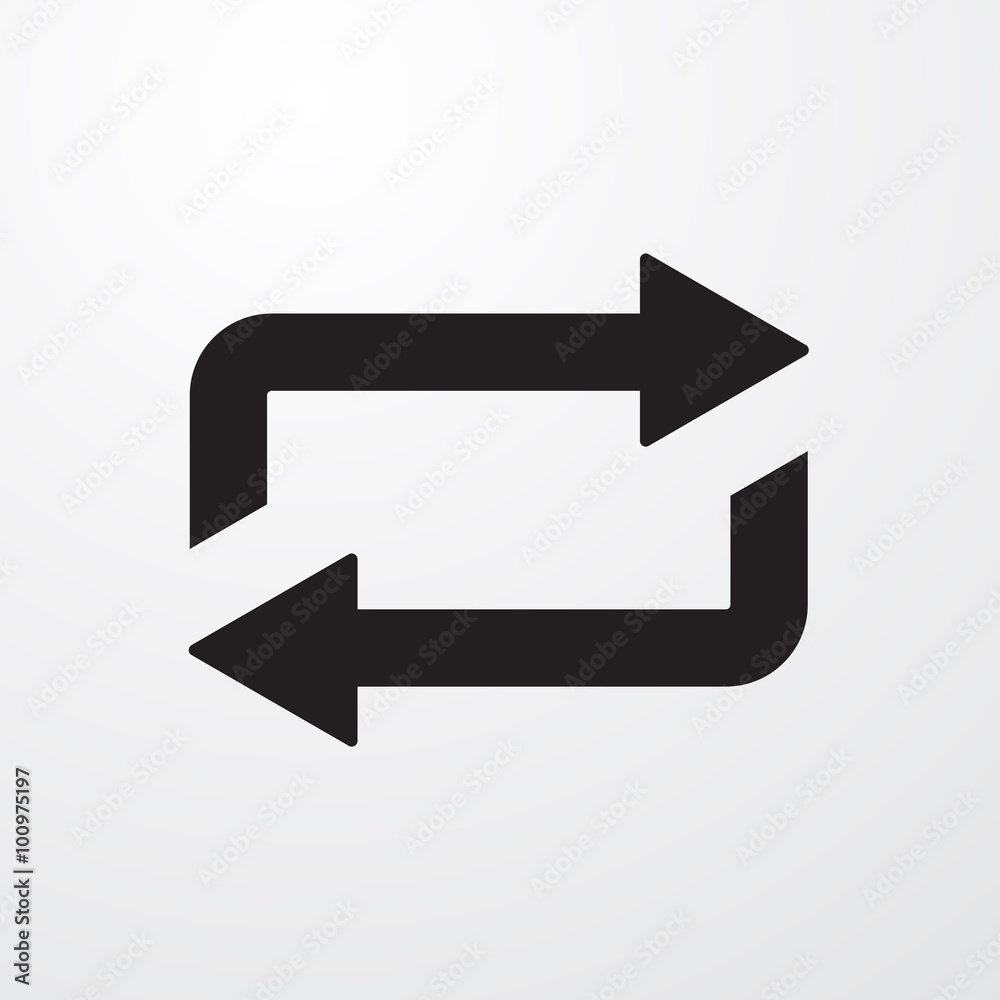 Repeat, loop sign icon Stock Vector Adobe Stock