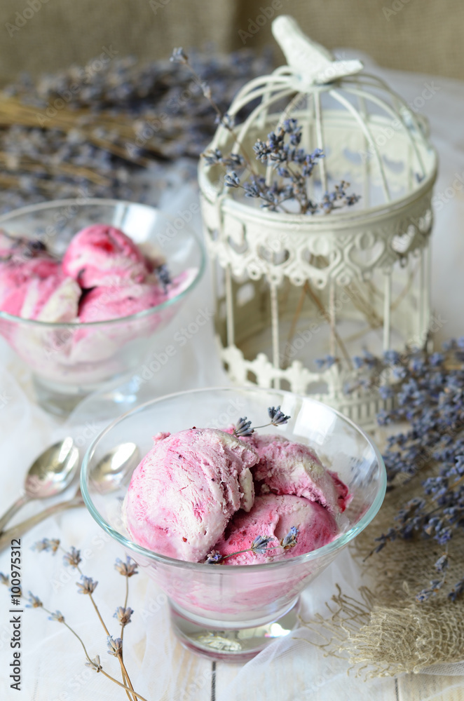 Black currant and lavender ice cream Black currant and lavender ice cream