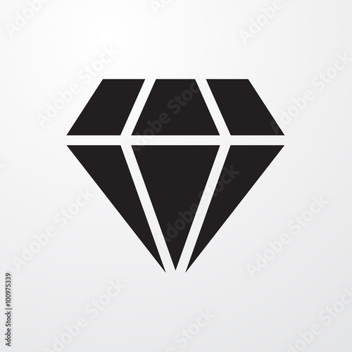  Diamond sign icon for web and mobile.