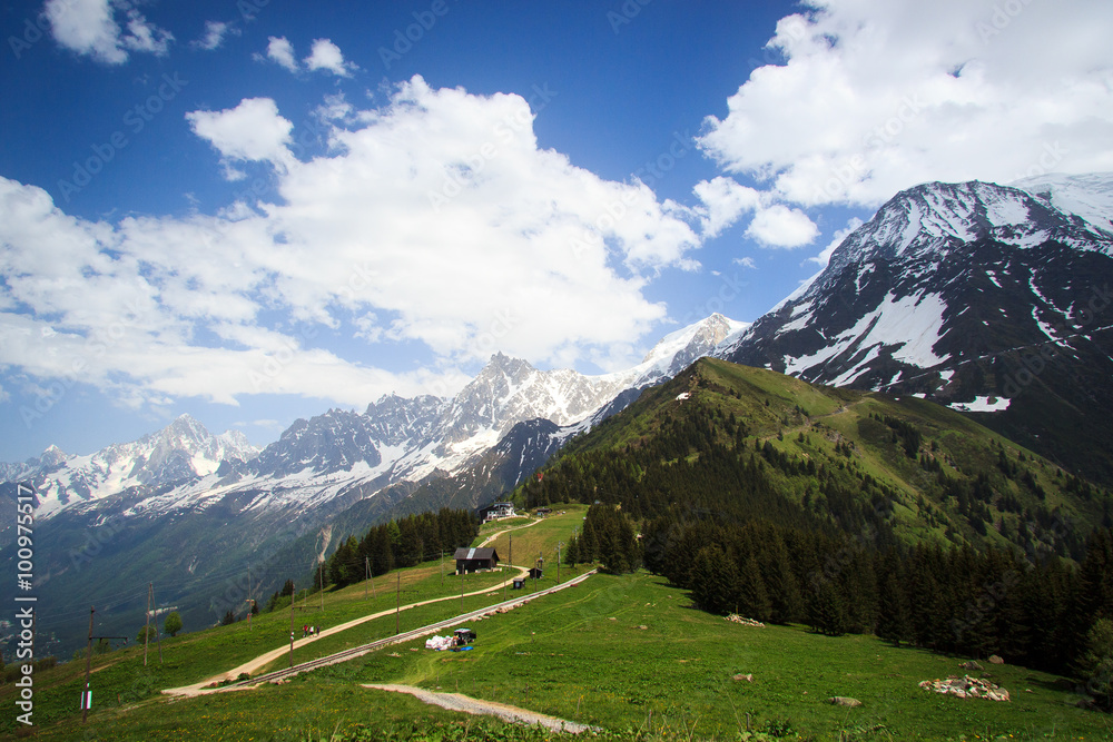 Fototapeta premium valley in French Alps