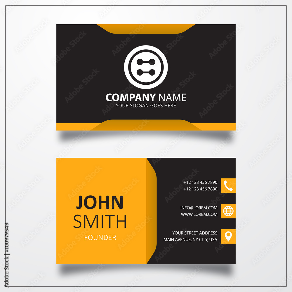Sewing buttons icon. Business card vector template. Sewing buttons icon. Business card vector template.