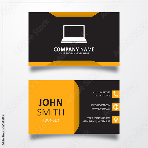 Laptop sign icon. Business ...