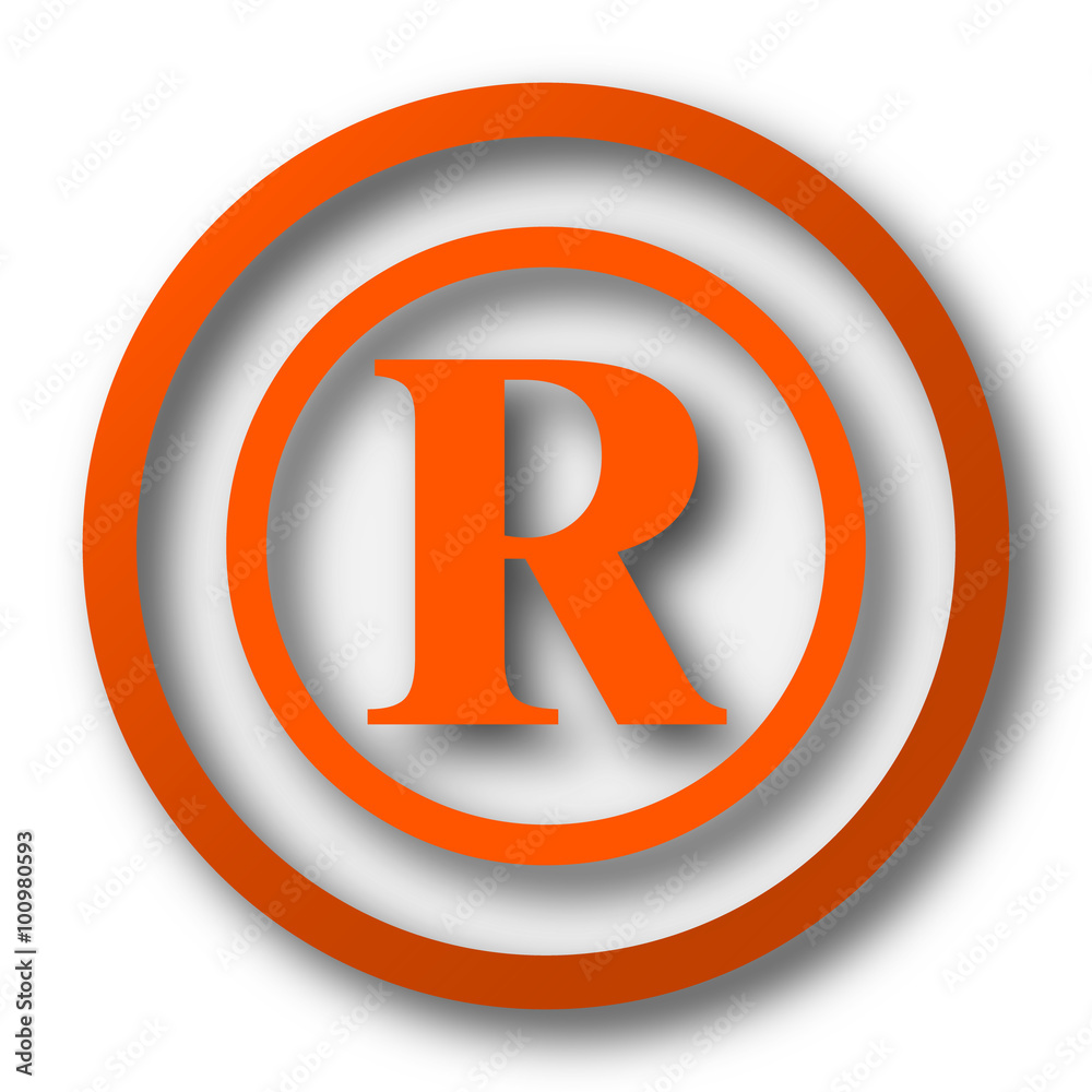 Fototapeta premium Registered mark icon