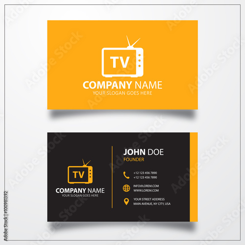 TV television sign icon. Bu...