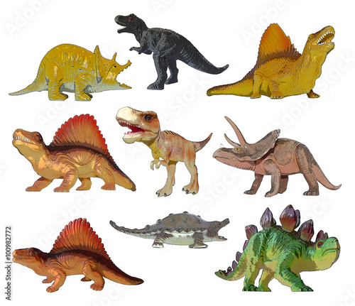 Fototapeta Naklejka Na Ścianę i Meble -  Dino prehistoric animals painting