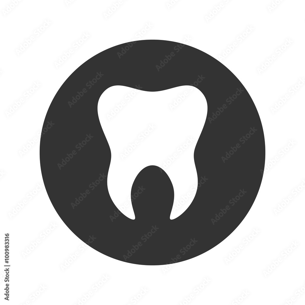 Tooth icon. Logo template of tooth. Dental symbol sign Tooth icon. Logo template of tooth. Dental symbol sign