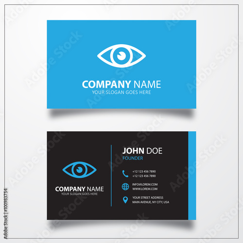 Eye sign icon. Business car...