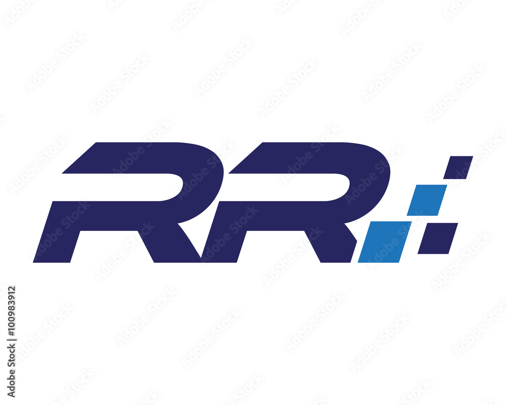 RR digital letter logo
