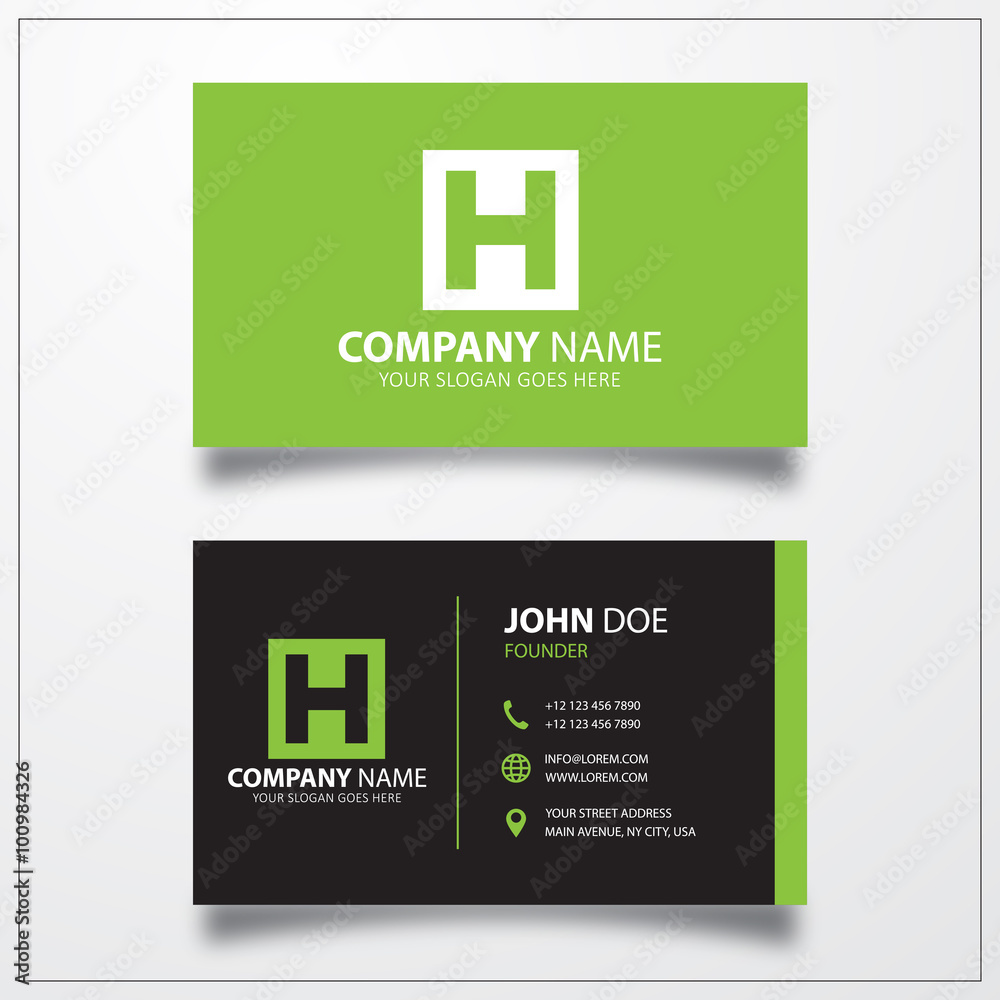 Hospital icon. Business card vector template. Hospital icon. Business card vector template.