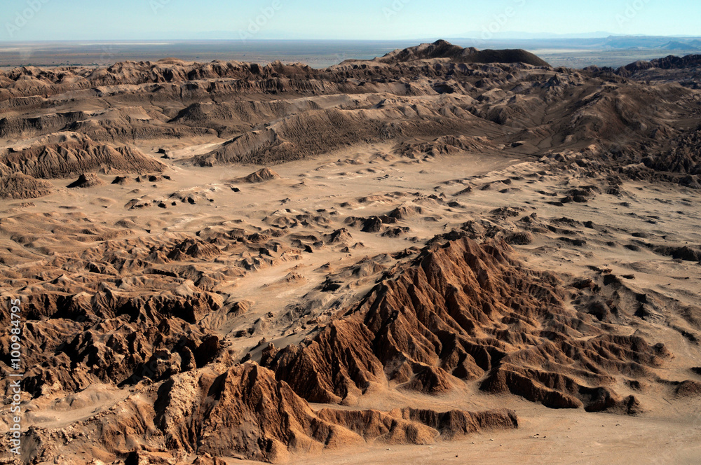 desert panorama in Atacama Chile