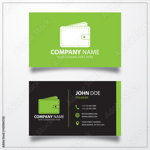Wallet, money sign icon. Bu...