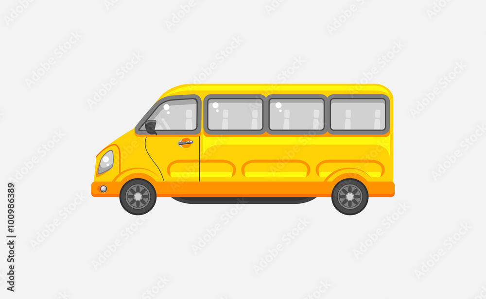 Minibus side view