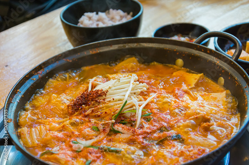 soft tofu soup - korean style