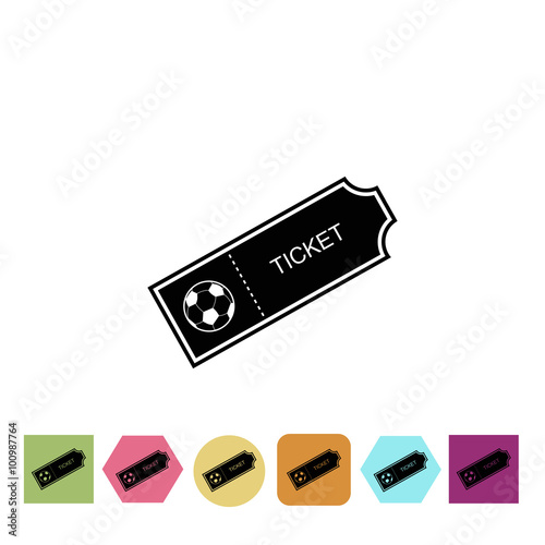 Football ticket icon