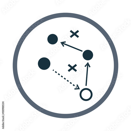 Football players scheme icon