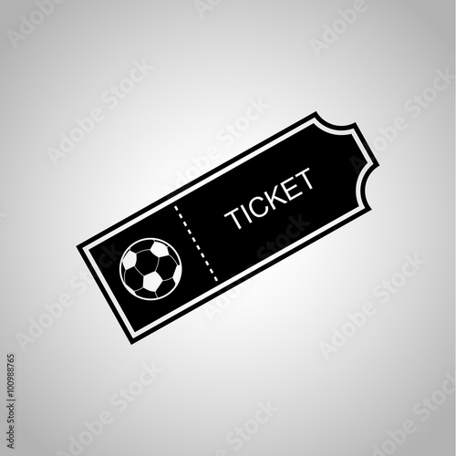 Football ticket icon
