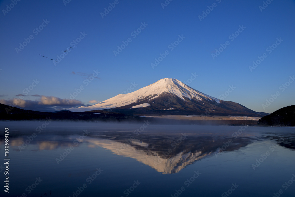 Plakat 山中湖より富士山