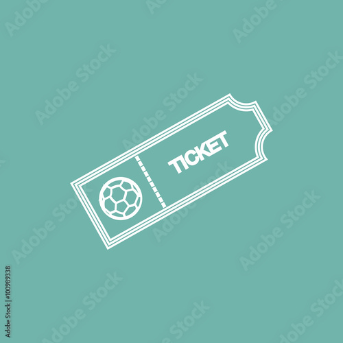 Football ticket icon