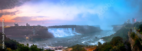 View of Niagara Falls Park during sunrise © Aqnus