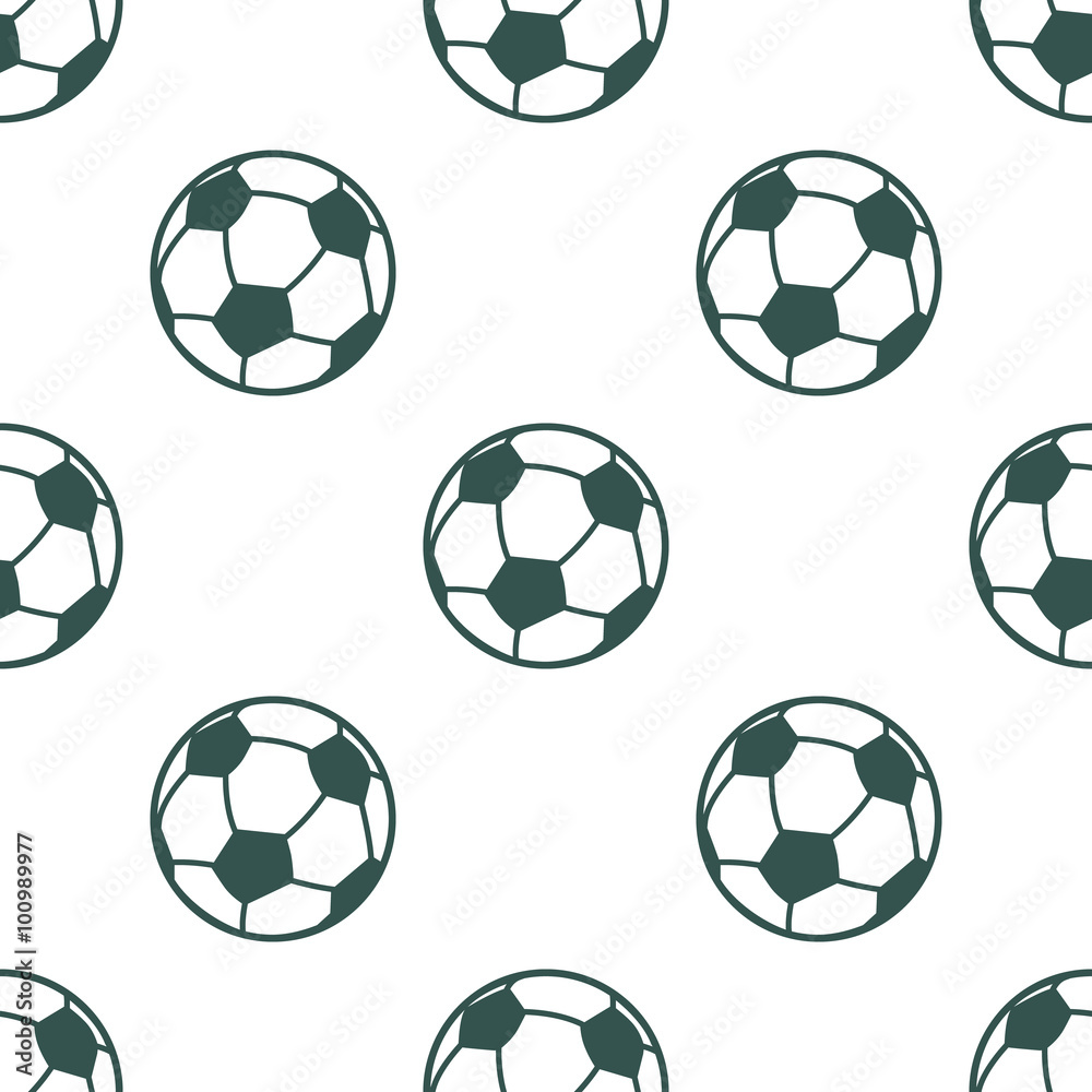 Color illustration of football ball