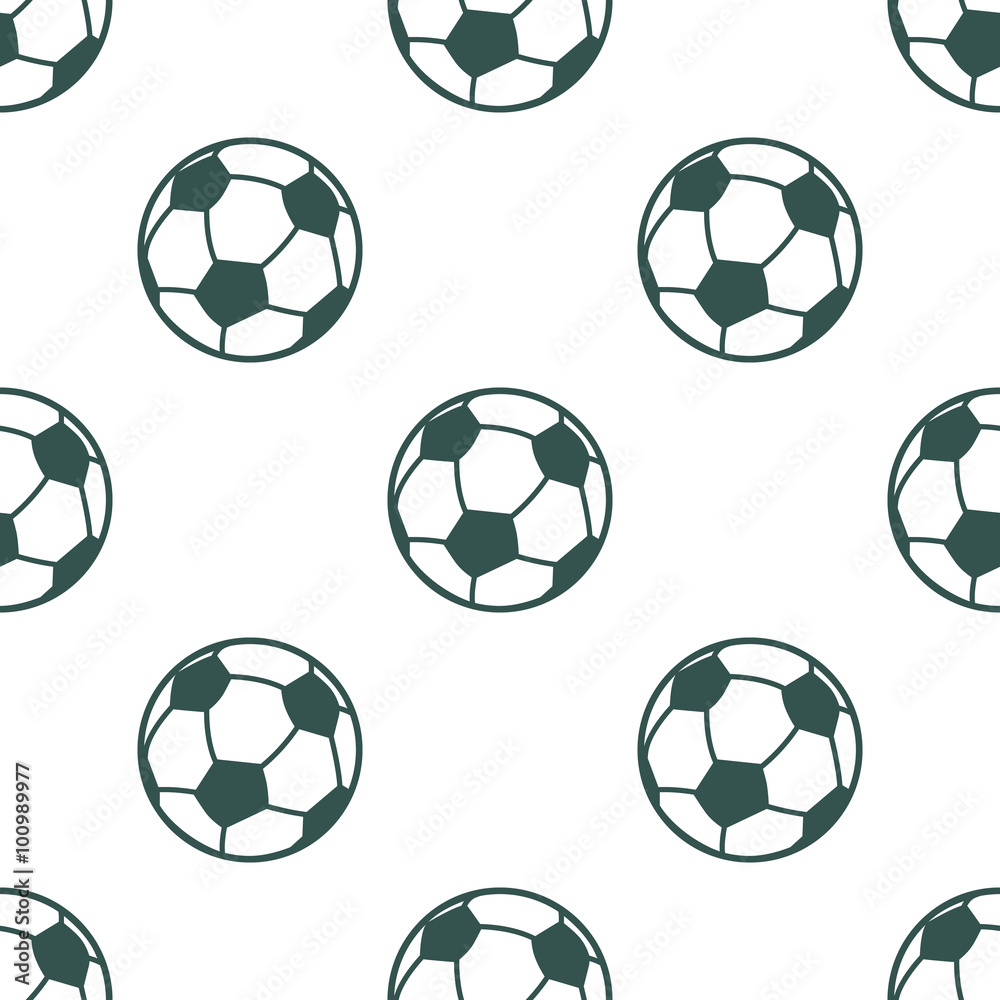 Color illustration of football ball Color illustration of football ball